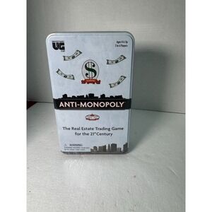 Anti-Monopoly Game Travel Tin Ages 8+ | 2-6 players University Games - Sealed‎
